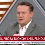 Europoseł Dominik Tarczyński w programie „Woronicza 17” w TVP Info / TVP Info