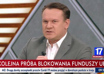 Europoseł Dominik Tarczyński w programie „Woronicza 17” w TVP Info / TVP Info