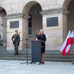 07.09.2021. Kielce. Uroczystości upamiętniające kieleckich westerplatczyków. Na zdjęciu Renata Janik - wicemarszałek województwa świętokrzyskiego / Anna Kwapisz / Radio Kielce