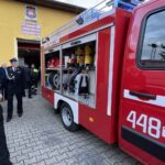 25.09.2021. Wszechświęte. Powitanie nowego samochodu strażackiego / Emilia Sitarska / Radio Kielce
