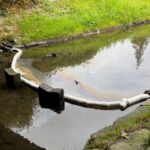 13.10.2021. Kielce. Nieznana substancja w Silnicy / Wiktor Taszłow / Radio Kielce