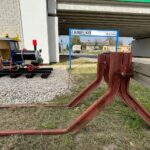 11.10.2021. Suchowola. Miniatura lokomotywy / Wiktor Taszłow / Radio Kielce