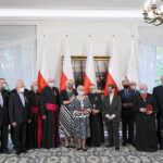 19.10.2021. Warszawa. Narodowy Dzień Pamięci Duchownych Niezłomnych. Wręczenie odznaczeń państwowych w Belwederze / Leszek Szymański / PAP