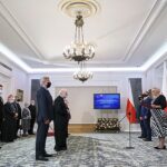 19.10.2021. Warszawa. Narodowy Dzień Pamięci Duchownych Niezłomnych. Wręczenie odznaczeń państwowych w Belwederze / Leszek Szymański / PAP