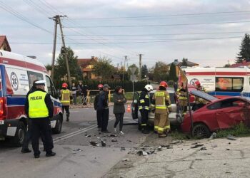 13.10.2021. Świniary Nowe. Wypadek / 112Sandomierz - Ratownictwo powiatu sandomierskiego