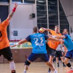 30.10.2021. Ostrowiec Świętokrzyski. Mecz KSZO Ostrowiec - AZS AGH Kraków / facebook.com/KSZO.Handball
