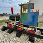 11.10.2021. Suchowola. Miniatura lokomotywy / Wiktor Taszłow / Radio Kielce