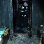 25.10.2021. Błotnica. Pożar domu / straż pożarna