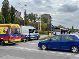 15.10.2021. Kielce. Potrącenie pieszego / Wiktor Taszłow / Radio Kielce