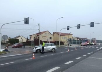 02.10.2021. Bilcza. Wypadek na DK 73 / OSP Bilcza