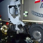 18.10.2021. Niegosławice. Wypadek na trasie krajowej nr 73 / KP PSP Busko-Zdrój