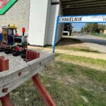 11.10.2021. Suchowola. Miniatura lokomotywy / Wiktor Taszłow / Radio Kielce