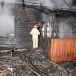 25.10.2021. Błotnica. Pożar domu / straż pożarna