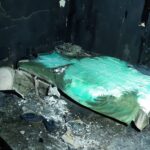 25.10.2021. Błotnica. Pożar domu / straż pożarna