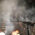 25.10.2021. Błotnica. Pożar domu / straż pożarna