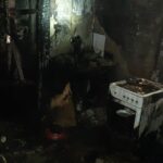 25.10.2021. Błotnica. Pożar domu / straż pożarna