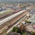 09.10.2012. Skarżysko-Kamienna. Prace modernizacyjne na stacji kolejowej / Krzysztof Dzidek / PKP PLK SA