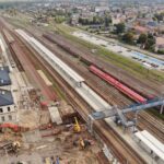 09.10.2012. Skarżysko-Kamienna. Prace modernizacyjne na stacji kolejowej / Krzysztof Dzidek / PKP PLK SA