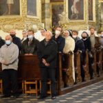 17.10.2021. Sandomierz. Msza święta w bazylice katedralnej w Sandomierzu  z okazji rozpoczęcia synodu ogłoszonego przez papieża Franciszka / ks. Wojciech Kania / sekretarz biskupa Krzysztofa Nitkiewicza