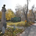 27.10.2021. Końskie. Rynek. Pomnik Tadeusza Kościuszki / Magdalena Galas-Klusek / Radio Kielce