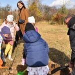 27.10.2021. Końskie. Akcja sadzenia drzew miododajnych / Magdalena Galas-Klusek / Radio Kielce