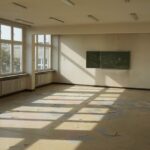 07.10.2021. Kielce. Dawna Szkoła Podstawowa nr 30. Pomieszczenia w jednym z pawilonów, gdzie mają powstać mieszkania komunalne / Marcin Marszałek / Radio Kielce