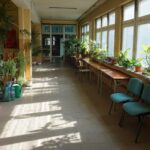 07.10.2021. Kielce. Dawna Szkoła Podstawowa nr 30. Pomieszczenia w jednym z pawilonów, gdzie mają powstać mieszkania komunalne / Marcin Marszałek / Radio Kielce