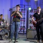 01.10.2021. Radio Kielce. Studio Gram. Koncert zespołu Michałek / Sebastian Kalwat / Radio Kielce