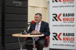 03.10.2021. Studio Polityczne Radia Kielce. Na zdjęciu: Andrzej Kryj - poseł PiS / Sebastian Kalwat / Radio Kielce