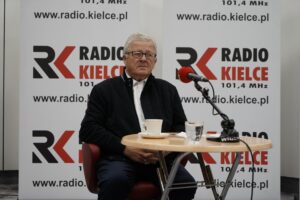 03.10.2021. Studio Polityczne Radia Kielce. Na zdjęciu: Czesław Siekierski - PSL / Sebastian Kalwat / Radio Kielce