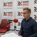 10.10.2021. Kielce. Studio Polityczne Radia Kielce. Na zdjęciu: Sebastian Gaweł - Nowa Lewica Federacja Młodych Socjaldemokratów / Dionizy Krawczyński / Radio Kielce