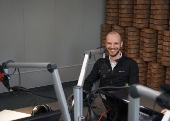 11.10.2021. Radio Kielce. Czas dla zdrowia. Na zdjęciu: Bartosz Kiec - specjalista trycholog / Sebastian Kalwat / Radio Kielce