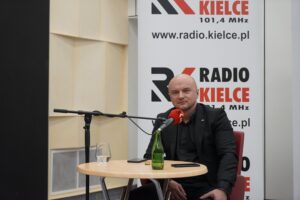 17.10.2021. Studio Polityczne Radia Kielce. Na zdjęciu: Rafał Nowak - Prawo i Sprawiedliwość / Sebastian Kalwat / Radio Kielce