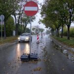 18.10.2021. Kielce. Przebudowa skrzyżowania Alei Solidarności z Aleją Tysiąclecia Państwa Polskiego i ulicą Domaszowską / Piotr Kwaśniewski / Radio Kielce