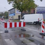 18.10.2021. Kielce. Przebudowa skrzyżowania Alei Solidarności z Aleją Tysiąclecia Państwa Polskiego i ulicą Domaszowską / Piotr Kwaśniewski / Radio Kielce