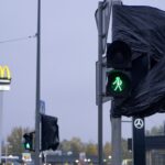 18.10.2021. Kielce. Przebudowa skrzyżowania Alei Solidarności z Aleją Tysiąclecia Państwa Polskiego i ulicą Domaszowską / Piotr Kwaśniewski / Radio Kielce