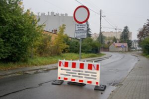 18.10.2021. Kielce. Przebudowa skrzyżowania Alei Solidarności z Aleją Tysiąclecia Państwa Polskiego i ulicą Domaszowską / Piotr Kwaśniewski / Radio Kielce