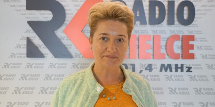 24.10.2021. Radio Kielce. Spodziewany gość. Na zdjęciu: Anna Żmudzińska - dyrektor Miejskiej Biblioteki Publicznej w Kielcach / Piotr Kwaśniewski / Radio Kielce