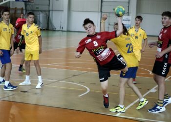 24.10.2021. Kielce. VIII Międzynarodowy Memoriał Jarka Tkaczyka w Piłce Ręcznej Chłopców / Maciej Makuła / Radio Kielce