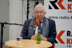 31.10.2021. Studio Polityczne Radia Kielce. Na zdjęciu: Krzysztof Lipiec - prezes świętokrzyskich struktur PiS / Piotr Kwaśniewski / Radio Kielce