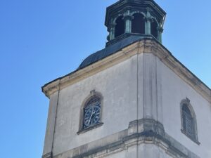Sandomierz. Zegar na dzwonnicy katedralnej w Sandomierzu / Grażyna Szlęzak-Wójcik / Radio Kielce