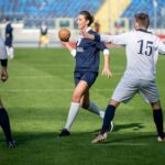 11.10.2021. Chorzów. Pokazowy mecz piłkarzy ręcznych w 11-osobowych składach na Stadionie Śląskim / ZPRP