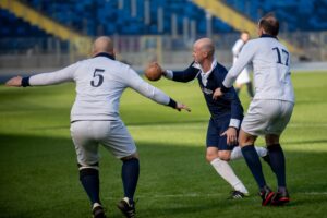 11.10.2021. Chorzów. Pokazowy mecz piłkarzy ręcznych w 11-osobowych składach na Stadionie Śląskim / ZPRP