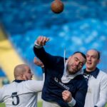 11.10.2021. Chorzów. Pokazowy mecz piłkarzy ręcznych w 11-osobowych składach na Stadionie Śląskim / ZPRP