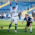 11.10.2021. Chorzów. Pokazowy mecz piłkarzy ręcznych w 11-osobowych składach na Stadionie Śląskim / ZPRP