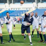 11.10.2021. Chorzów. Pokazowy mecz piłkarzy ręcznych w 11-osobowych składach na Stadionie Śląskim / ZPRP