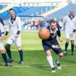 11.10.2021. Chorzów. Pokazowy mecz piłkarzy ręcznych w 11-osobowych składach na Stadionie Śląskim / ZPRP