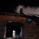 25.10.2021. Błotnica. Pożar domu / straż pożarna