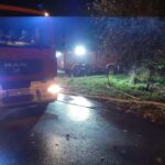 25.10.2021. Błotnica. Pożar domu / straż pożarna