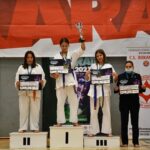 Iga Skrzyńska na najwyższym stopniu podium podczas turnieju w Rumunii / KKM/Facebook